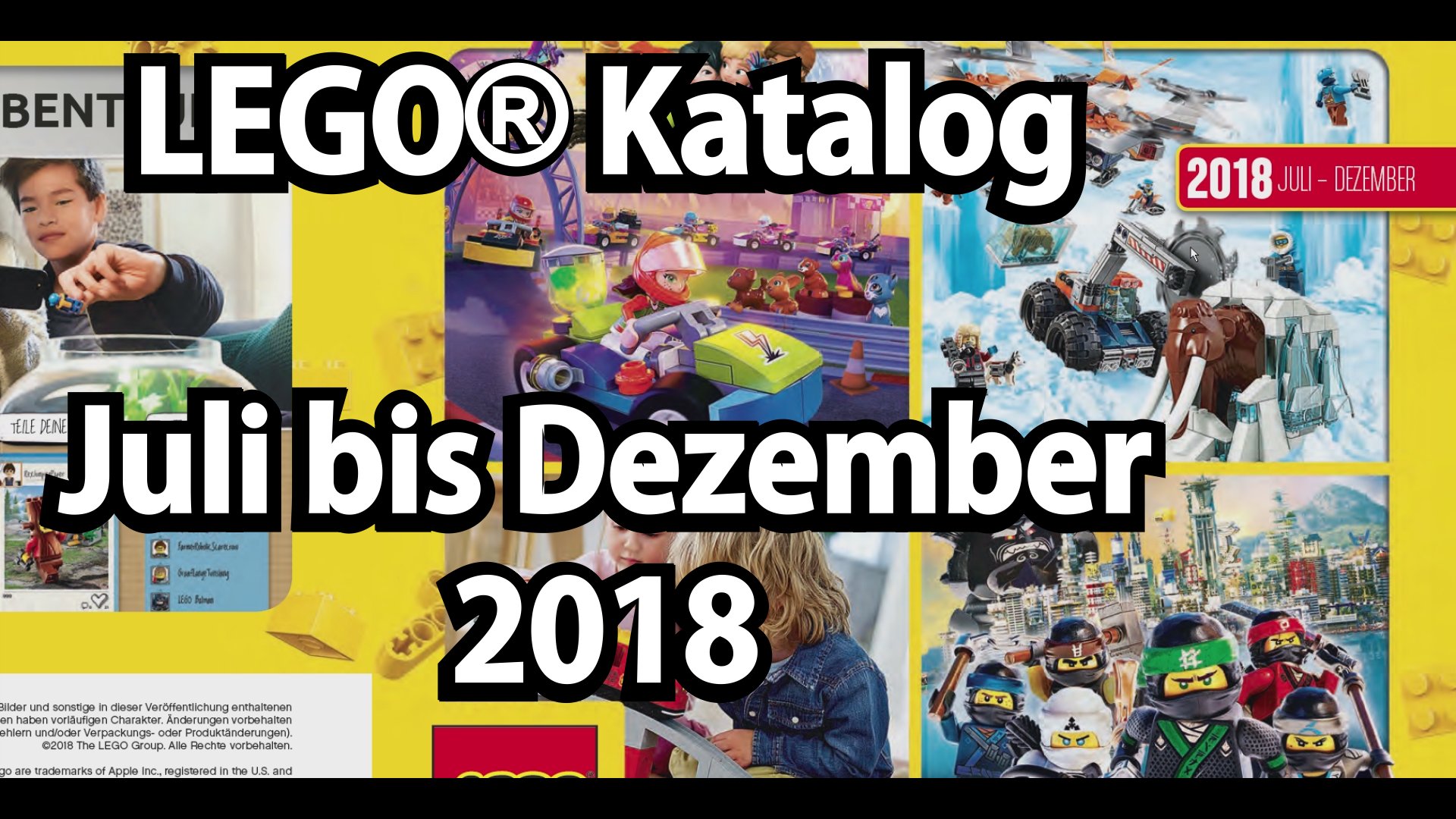 LEGO Katalog Juli Dezember 2018 Klemmbausteinlyrik LEGO® aus