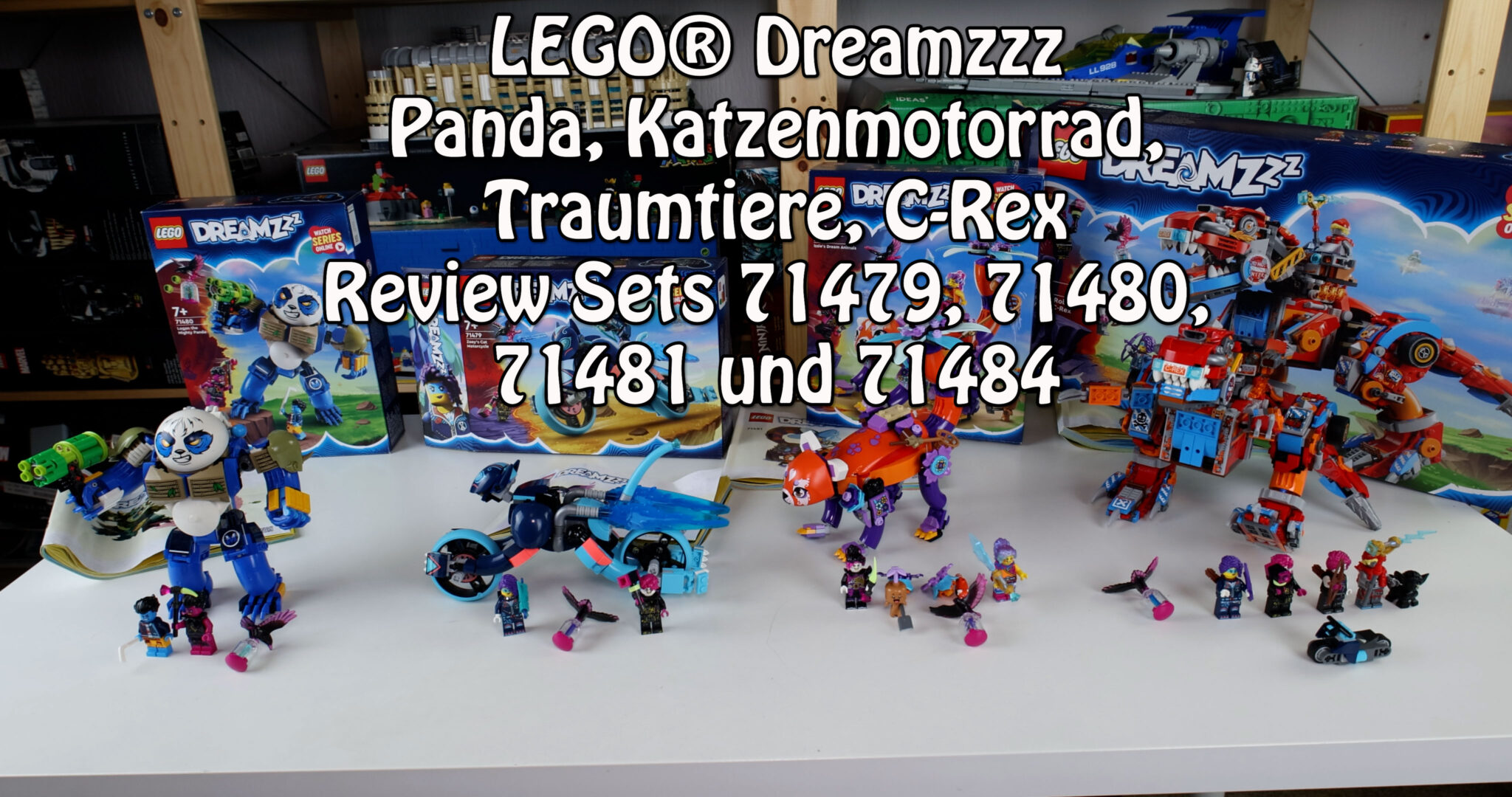 Review Lego Panda Katzenmotorrad Traumtiere C Rex Dreamzzz Sets